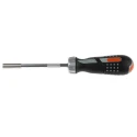 Bahco 1/4 in Hex Hexagon Ratchet Screwdriver, 260 mm Length Stainless Steel 808050P