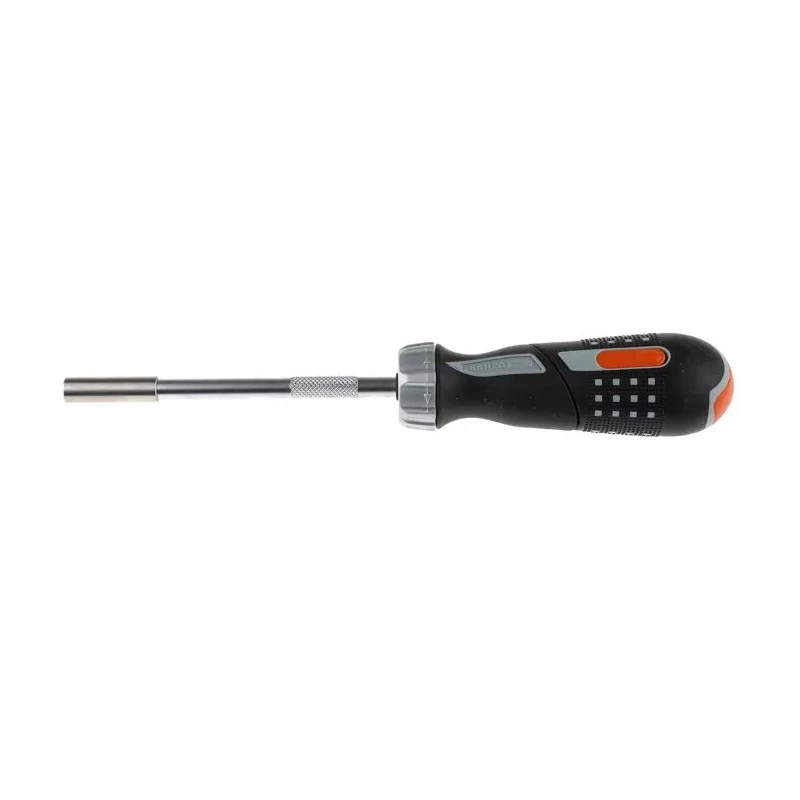 Bahco 1/4 in Hex Hexagon Ratchet Screwdriver, 260 mm Length Stainless Steel 808050P