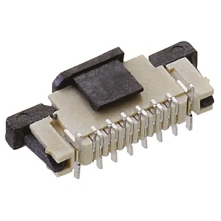Wurth Elektronik 0.5 mm Pitch 10 Way Straight Male FPC Connector Solder Pin 687310124422