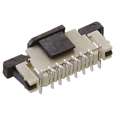 Wurth Elektronik 0.5 mm Pitch 10 Way Straight Male FPC Connector Solder Pin 687310124422