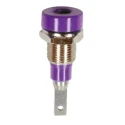 Staubli Violet Female Banana Socket 2 mm Connector Tab Termination 30 V, 60 V DC, 10 A 23.0030-26