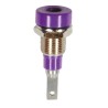 Staubli Violet Female Banana Socket 2 mm Connector Tab Termination 30 V, 60 V DC, 10 A 23.0030-26