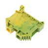 RS PRO Earth Terminal Block Green Yellow 10mm² 1-Level Screw Termination 10.1mm Pitch 762-2540