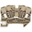 RS PRO DIN Rail Terminal Block Grey 6mm² 1-Level Spring Clamp Rated 600V Model 763-7501