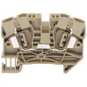 RS PRO DIN Rail Terminal Block Grey 6mm² 1-Level Spring Clamp Rated 600V Model 763-7501