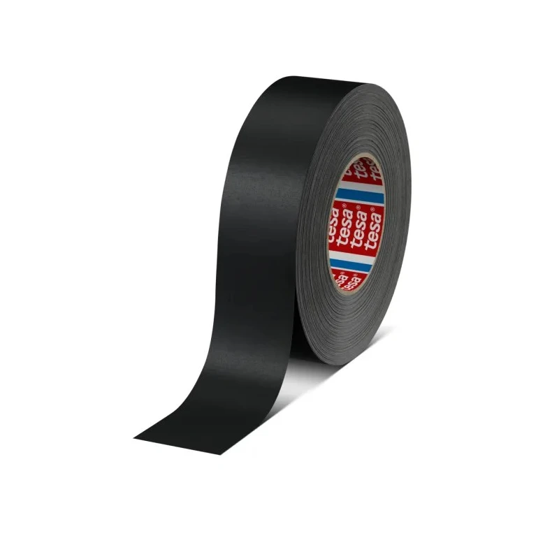 Tesa Cloth Duct Tape, 50 mm x 50 m, Black Acrylic Coated Finish 04651-00508-00