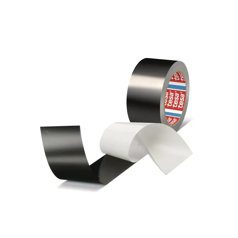 Tesa Conductive Aluminium Tape 50mm x 25m 0.09mm Thickness Black Acrylic Adhesive 160°C Max 50577-00000-01