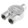 RS PRO Galvanised Steel Conduit Fitting, Nominal Size 25 mm, Thread Size M4, Silver 763-9191
