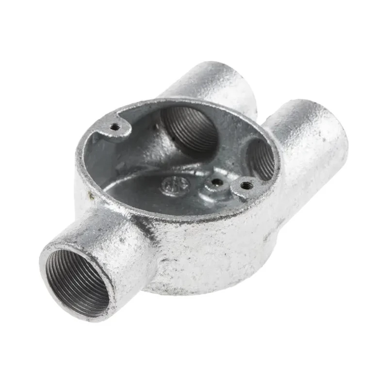 RS PRO Galvanised Steel Conduit Fitting, Nominal Size 25 mm, Thread Size M4, Silver 763-9191