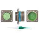 Souriau Sunbank by Eaton 79 Way Panel Mount MIL-DTL-38999 Series III Circular Connector, 5A, Aluminium Housing 8D3421W35PN