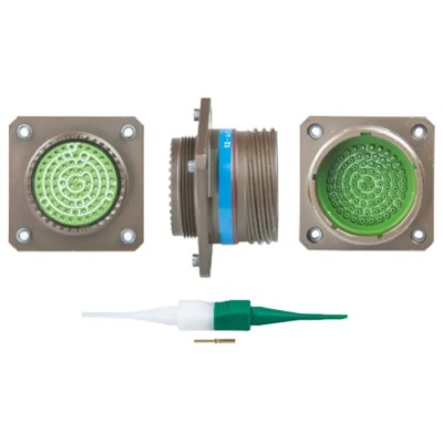 Souriau Sunbank by Eaton 79 Way Panel Mount MIL-DTL-38999 Series III Circular Connector, 5A, Aluminium Housing 8D3421W35PN