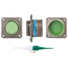 Souriau Sunbank by Eaton 79 Way Panel Mount MIL-DTL-38999 Series III Circular Connector, 5A, Aluminium Housing 8D3421W35PN