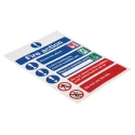 Signs & Labels Vinyl Fire Safety Sign Fire Action Instructions Self-Adhesive 210mm x 148mm 763-2033