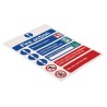 Signs & Labels Vinyl Fire Safety Sign Fire Action Instructions Self-Adhesive 210mm x 148mm 763-2033