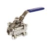 RS PRO Stainless Steel Threaded 2-Way Ball Valve BSPP 1/2 in, 69 bar, ASTM A351-CF8M A351-CF8M