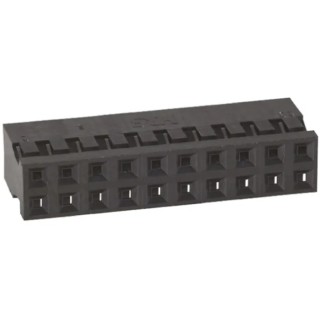 Hirose 2 mm Pitch 20 Way 2 Row Straight Female Connector Housing Cable Mount A3B-20D-2C