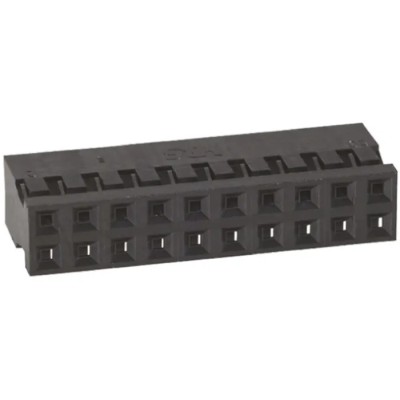 Hirose 2 mm Pitch 20 Way 2 Row Straight Female Connector Housing Cable Mount A3B-20D-2C