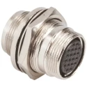 Hirose Circular Connector Miniature, 20 Contacts, Panel Mount Socket Female, IP67 IP68, 2A, 100V, HR22 Series 