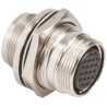 Hirose Circular Connector Miniature, 20 Contacts, Panel Mount Socket Female, IP67 IP68, 2A, 100V, HR22 Series