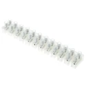 RS PRO Non-Fused Terminal Block, 12-Way, 10AWG Wire, 32A Screw, 380V, Polyethylene 763-8116