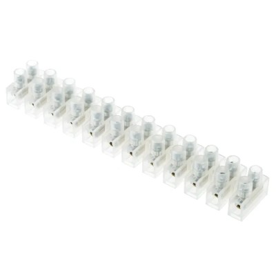 RS PRO Non-Fused Terminal Block, 12-Way, 10AWG Wire, 32A Screw, 380V, Polyethylene 763-8116