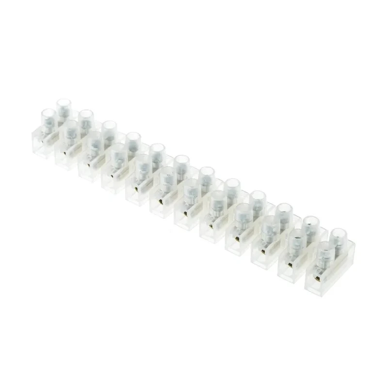 RS PRO Non-Fused Terminal Block, 12-Way, 10AWG Wire, 32A Screw, 380V, Polyethylene 763-8116
