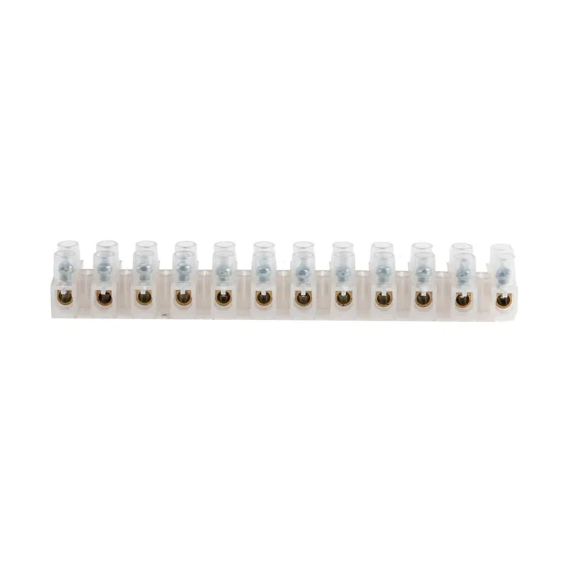 RS PRO Non-Fused Terminal Block, 12-Way, 10AWG Wire, 32A Screw, 380V, Polyethylene 763-8116