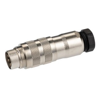 binder Circular Connector, 5 Contacts, Cable Mount, Socket Male, IP67, Miniature 18.5 mm Shell 250V, 6A 99.5613.15.05