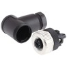 Jumo Circular Connector, Socket, 5 Contacts, Cable Mount, M12 Connector, 36V, 20mA, IP67, Stainless Steel 409799/0001