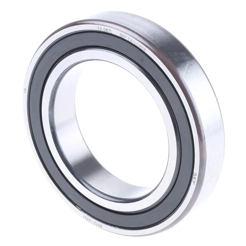 SKF Single Row Deep Groove Ball Bearing 60 mm ID, 95 mm OD, Race Width 18 mm, Sealed End Type 6012-2RS1