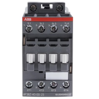 ABB AF38Z 4-Pole Contactor, 230V AC Coil, 55A Current, 18.5 kW Power Rating, 4 NO, 690V AC Contact Voltage AF38Z