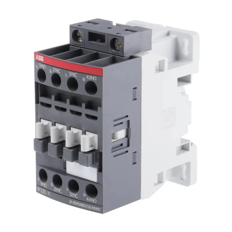 ABB NF Series 4-Pole Motor Control Contactor, 6 A, 24V AC/DC Coil, 2 NO/2 NC Auxiliary Contacts 1SBH137001R1122 NF22E-11