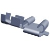 TE Connectivity FASTON .250 Black Uninsulated Female Spade Connector Crimp 6.35 x 0.81 mm Tab Size 18 AWG to 14 AWG 62048-2