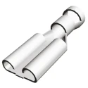 TE Connectivity FASTIN-FASTON .375 Black Uninsulated Female Spade Connector, Crimp, 9.53 x 1.22 mm Tab Size 10 AWG 280755-2