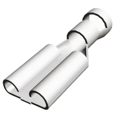 TE Connectivity FASTIN-FASTON .375 Black Uninsulated Female Spade Connector, Crimp, 9.53 x 1.22 mm Tab Size 10 AWG 280755-2