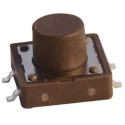 APEM Brown Tactile Switch Cap SPST Momentary 50mA 12 V dc Surface Mount DTSM25NV