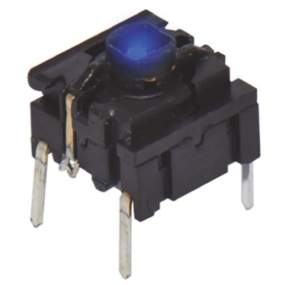 MEC IP67 Blue Tactile Switch Cap, 12.5 mm Actuator Length, SPST 50mA 24 V DC, Through Hole Mount IP67 Rated IP67