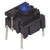 MEC IP67 Blue Tactile Switch Cap, 12.5 mm Actuator Length, SPST 50mA 24 V DC, Through Hole Mount IP67 Rated IP67