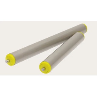 Interroll Zinc Plated Steel Round Conveyor Roller 50 mm Diameter x 600 mm Length, Female Threaded 12 mm 17X3JAALAE - 600