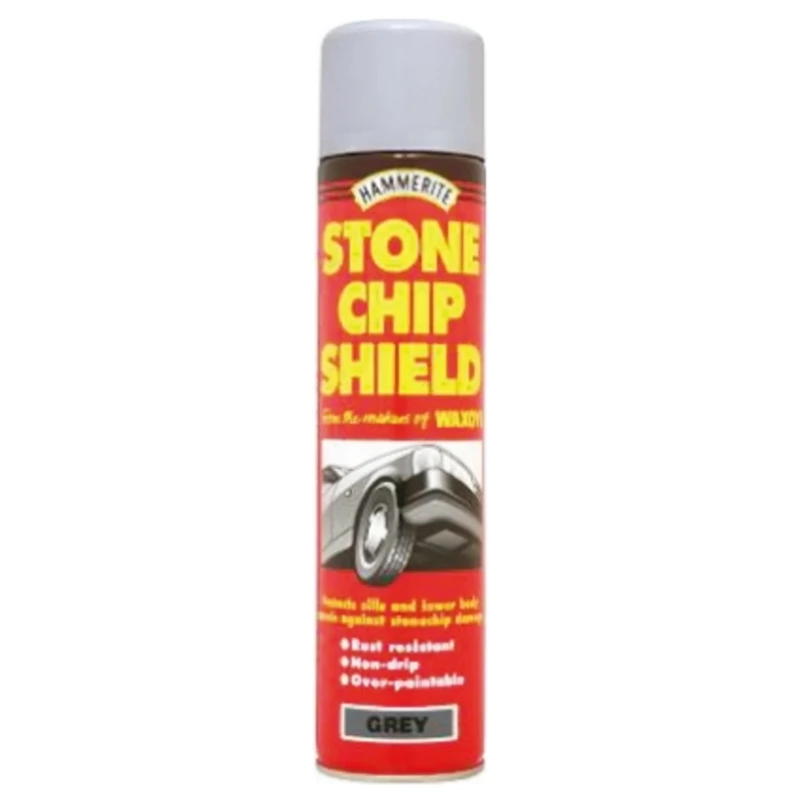 Hammerite Grey Stone Chip Shield Aerosol Spray Paint 600 ml 5092833