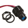 APEM Blue 8mm Panel Mount LED Indicator with Pin Termination IP67 28V dc QRM85BXXB12E