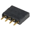 Samtec SSQ Series Straight Through Hole PCB Socket 4-Contact 1 Row 2.54 mm Pitch Solder SSQ-104-01-G-S