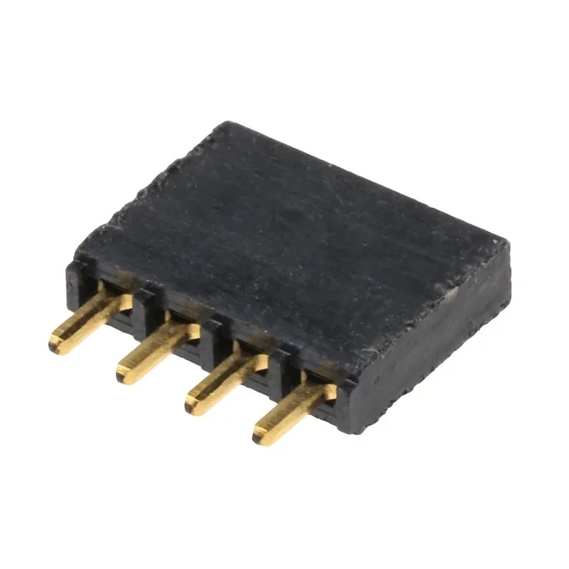 Samtec SSQ Series Straight Through Hole PCB Socket 4-Contact 1 Row 2.54 mm Pitch Solder SSQ-104-01-G-S