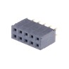 Samtec SSQ Series Straight Through Hole PCB Socket 10-Contact 2 Row 2.54 mm Pitch Solder SSQ-105-01-G-D