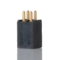 Samtec SSQ Series Straight Through Hole PCB Socket, 4-Contact, 2 Row, 2.54 mm Pitch Solder SSQ-102-01-G-D