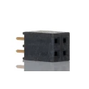 Samtec SSQ Series Straight Through Hole PCB Socket, 4-Contact, 2 Row, 2.54 mm Pitch Solder SSQ-102-01-G-D