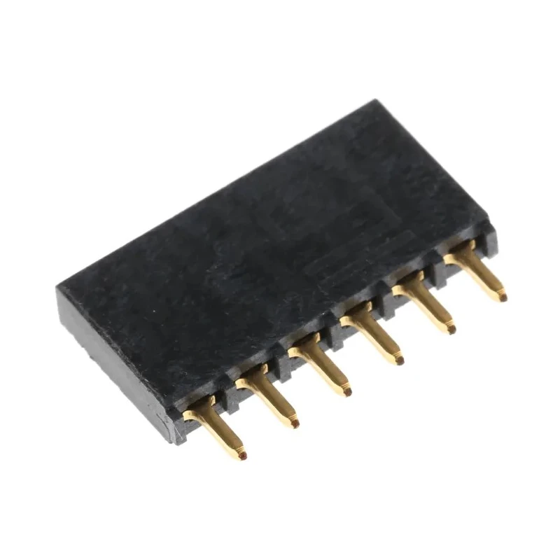 Samtec SSQ Series Straight Through Hole PCB Socket 6-Contact 1 Row 2.54 mm Pitch Solder SSQ-106-01-G-S