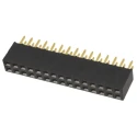 Samtec SSQ Series Straight Through Hole PCB Socket 30-Contact 2 Row 2.54 mm Pitch Solder SSQ-115-01-G-D