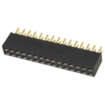 Samtec SSQ Series Straight Through Hole PCB Socket 30-Contact 2 Row 2.54 mm Pitch Solder SSQ-115-01-G-D