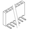 Samtec SSQ Series Right Angle Through Hole PCB Socket, 18-Contact, 1 Row, 2.54 mm Pitch Solder SSQ-118-02-G-S-RA